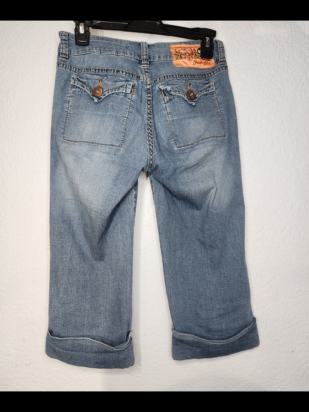 Christopher Blue Light Blue Women's Cropped Jeans - Unknown Brand